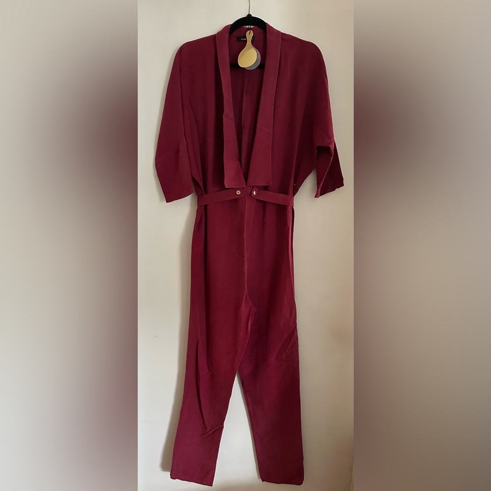 STINE GOYA Burgundy Jumpsuit - Sz XS/S
